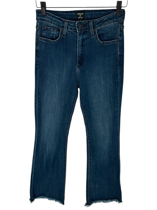 Just Black Denim - Just Black Denim JBD High Rise Stretch Frayed Hem Flare Jeans Size 27